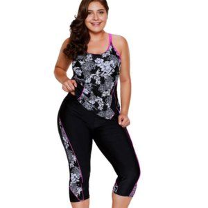 Majestic Women Yoga Style Two Piece Swimwear